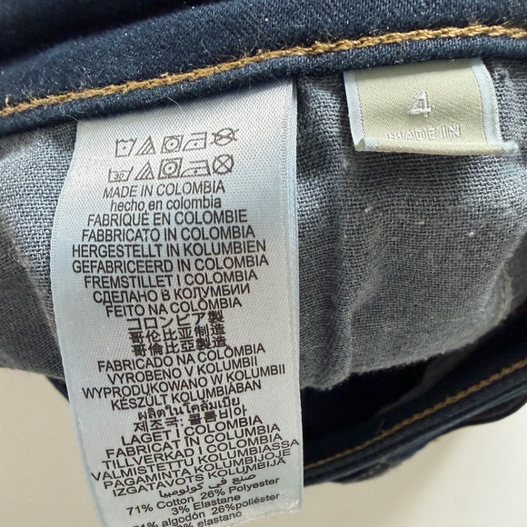 Michael Kors Dark Wash Straight Leg Jeans Mid Rise Stretch Denim size 4 - Picture 6 of 11